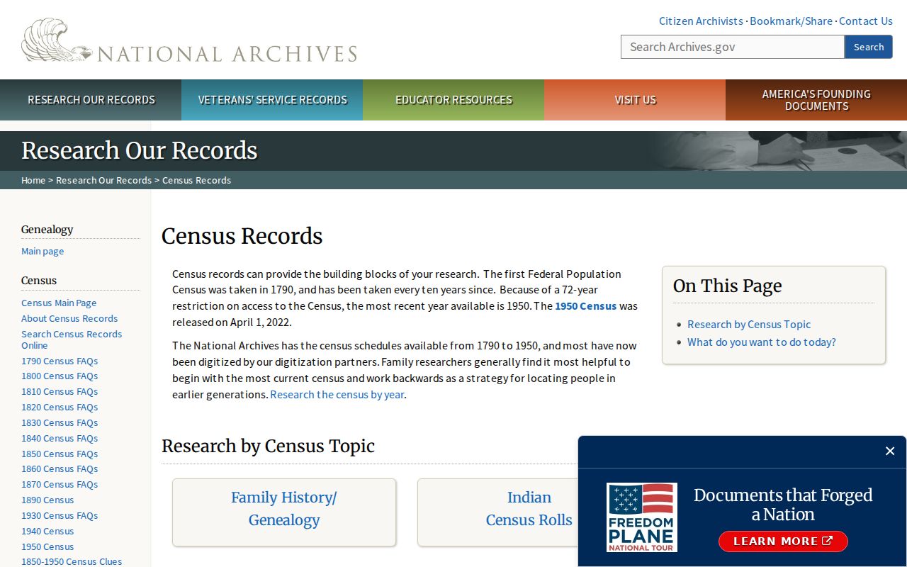 Seaside address history federal census research source